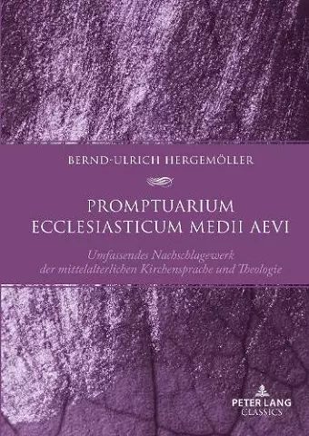 Promptuarium Ecclesiasticum Medii Aevi cover