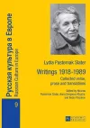 Lydia Pasternak Slater: Writings 1918–1989 cover