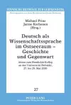 Deutsch ALS Wissenschaftssprache Im Ostseeraum - Geschichte Und Gegenwart cover