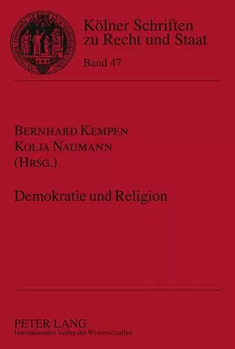 Demokratie Und Religion cover