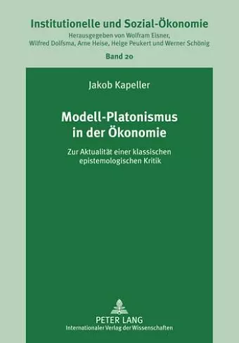 Modell-Platonismus in Der Oekonomie cover