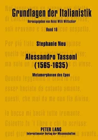 Alessandro Tassoni (1565-1635) cover