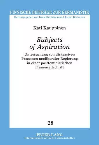 «Subjects of Aspiration» cover