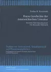 Kurze Geschichte der Osterreichischen Literatur cover