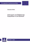 Zahlungsort Und Faelligkeit Des Kaufpreises Im Un-Kaufrecht cover