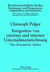 Integration Von Externer Und Interner Unternehmensrechnung cover