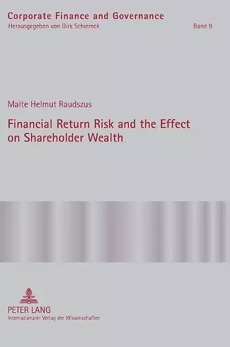 Financial Return Risk and the Effect on Shareholder Wealth cover