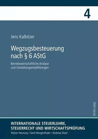 Wegzugsbesteuerung Nach § 6 Astg cover