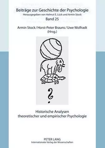 Historische Analysen Theoretischer Und Empirischer Psychologie cover