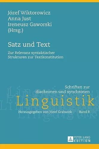 Satz und Text cover