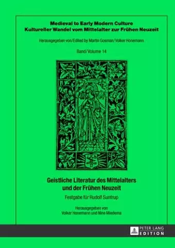 Geistliche Literatur Des Mittelalters Und Der Fruehen Neuzeit cover