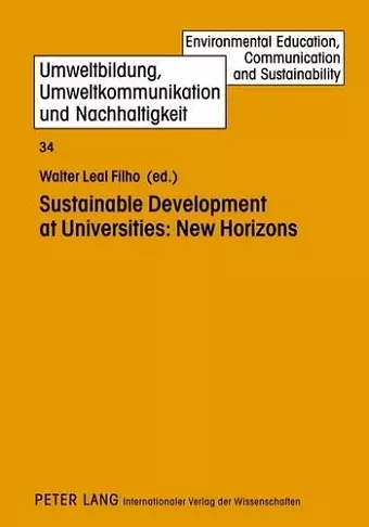 Sustainable Development at Universities: New Horizons cover