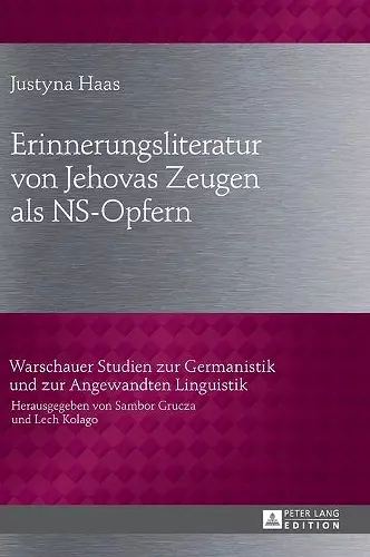 Erinnerungsliteratur Von Jehovas Zeugen ALS Ns-Opfern cover