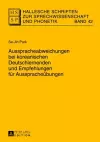 Ausspracheabweichungen Bei Koreanischen Deutschlernenden Und Empfehlungen Fuer Ausspracheuebungen cover