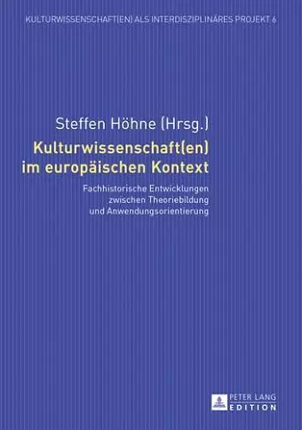 Kulturwissenschaft(en) Im Europaeischen Kontext cover