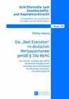 Die «Best Execution» Im Deutschen Wertpapierhandel Gemaeß § 33a Wphg cover