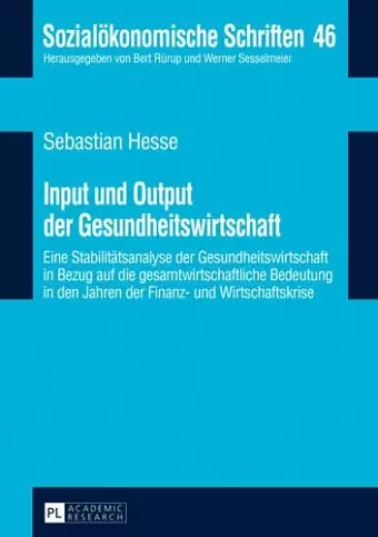 Input Und Output Der Gesundheitswirtschaft cover