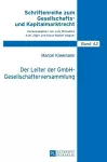 Der Leiter der GmbH-Gesellschafterversammlung cover