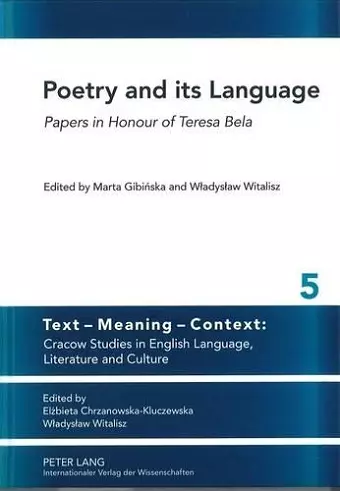 Poetry and its Language cover