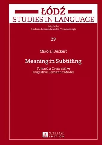 Meaning in Subtitling cover