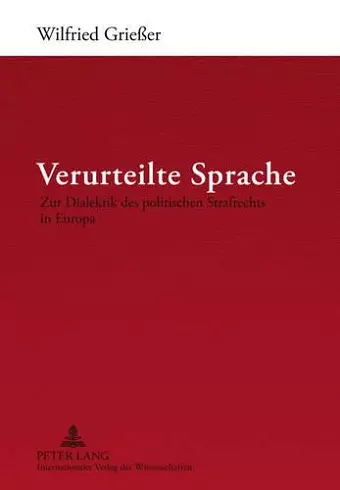 Verurteilte Sprache cover