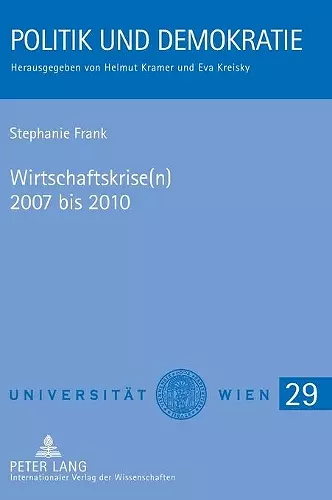 Wirtschaftskrise(n) 2007 bis 2010 cover