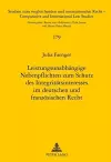 Leistungsunabhaengige Nebenpflichten Zum Schutz Des Integritaetsinteresses Im Deutschen Und Franzoesischen Recht cover