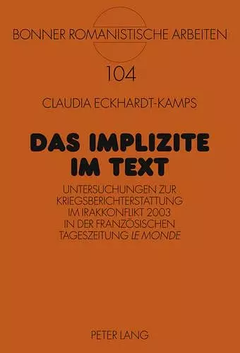 Das Implizite im Text cover