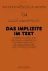 Das Implizite im Text cover