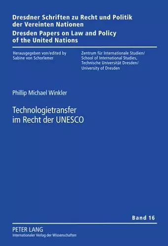 Technologietransfer Im Recht Der UNESCO cover