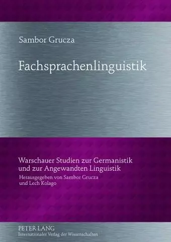 Fachsprachenlinguistik cover