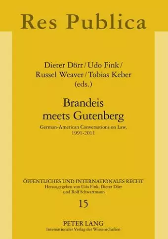 Brandeis meets Gutenberg cover