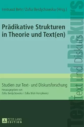 Praedikative Strukturen in Theorie und Text(en) cover