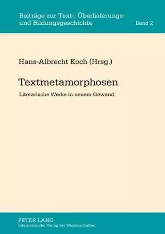 Textmetamorphosen cover