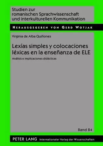 Lexías Simples Y Colocaciones Léxicas En La Enseñanza de Ele cover