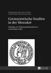 Germanistische Studien in Der Slowakei cover