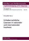 Urheberrechtliche Lizenzen in Nationaler Und Internationaler Insolvenz cover