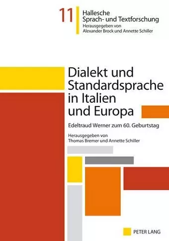 Dialekt Und Standardsprache in Italien Und Europa cover