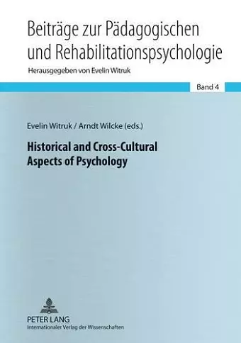 Historical and Cross-Cultural Aspects of Psychology cover