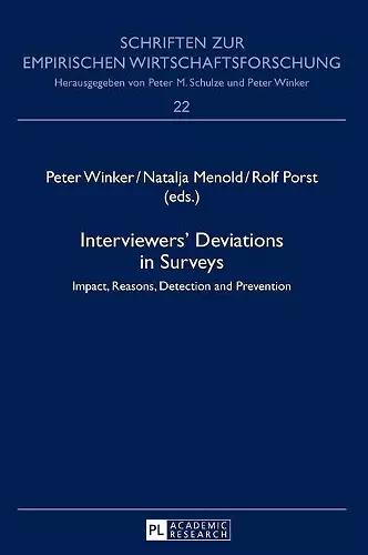 Interviewers’ Deviations in Surveys cover