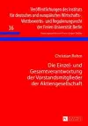 Die Einzel- Und Gesamtverantwortung Der Vorstandsmitglieder Der Aktiengesellschaft cover