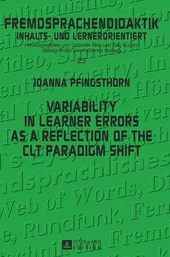 Variability in Learner Errors as a Reflection of the CLT Paradigm Shift cover