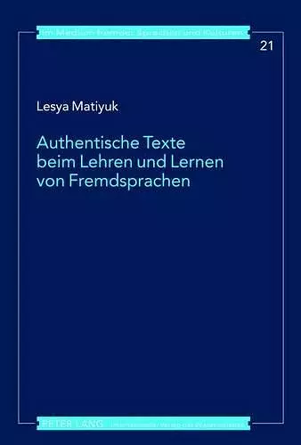 Authentische Texte Beim Lehren Und Lernen Von Fremdsprachen cover