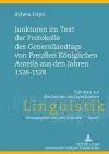 Junktoren Im Text Der Protokolle Des Generallandtags Von Preußen Koeniglichen Anteils Aus Den Jahren 1526-1528 cover