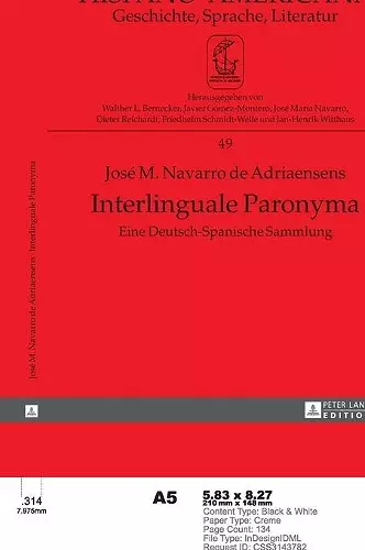 Interlinguale Paronyma cover