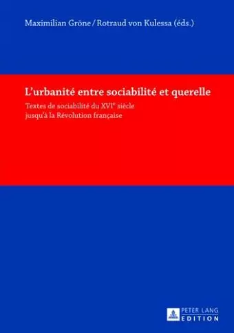 L'Urbanité Entre Sociabilité Et Querelle cover