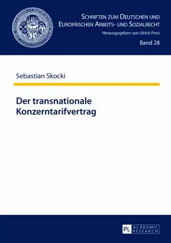 Der Transnationale Konzerntarifvertrag cover