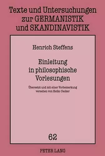 Einleitung in Philosophische Vorlesungen cover