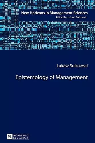 Epistemology of Management cover