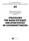 Strategien Fuer Mehr Effizienz Und Effektivitaet Im Gesundheitswesen cover